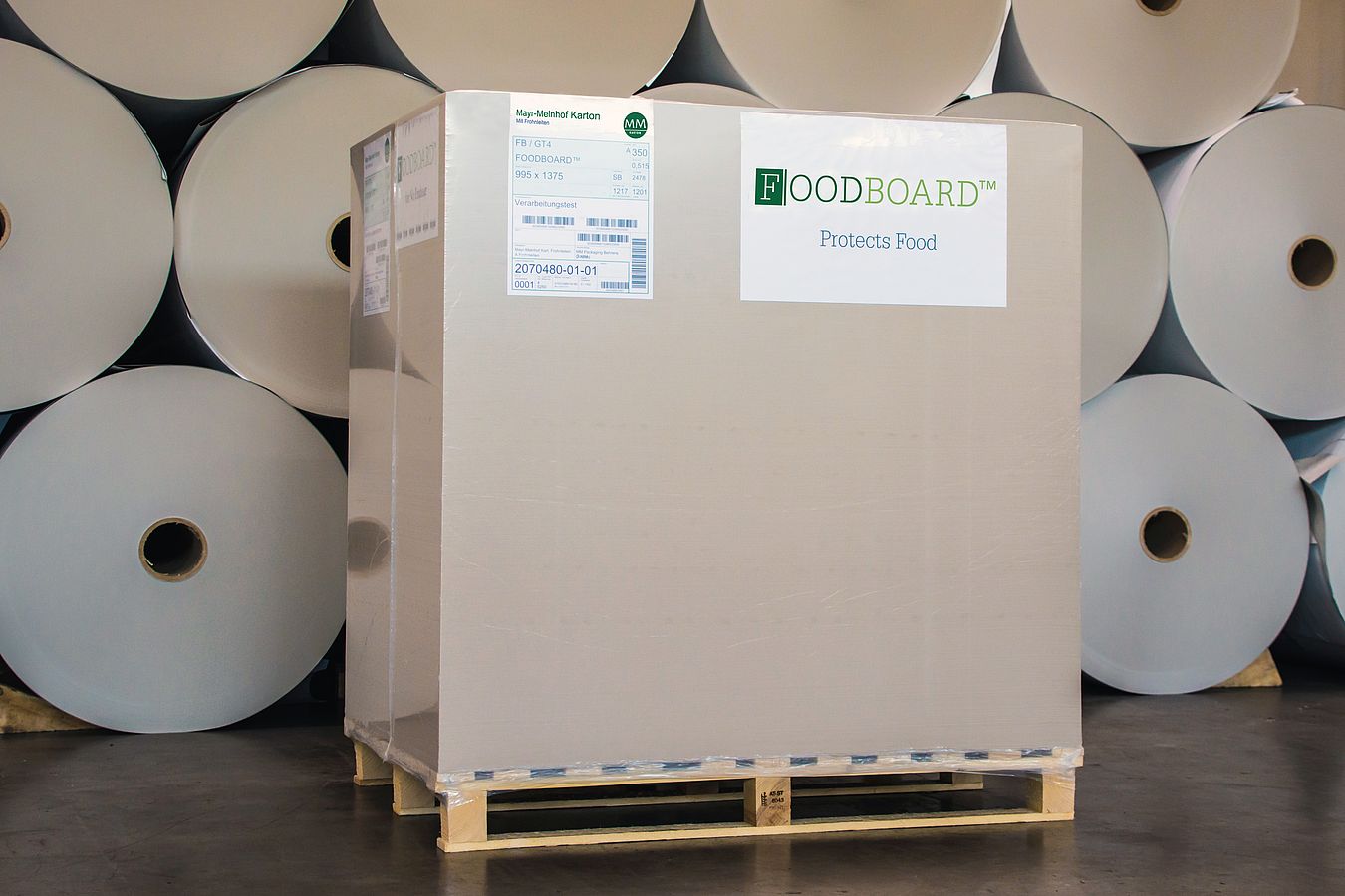 FOODBOARD ™ pallet ready for shipment 