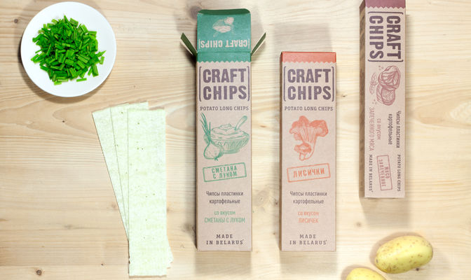 Mayr-Melnhof Karton Excellent Top™ Brown für Onega Snacks Craft-Chips 