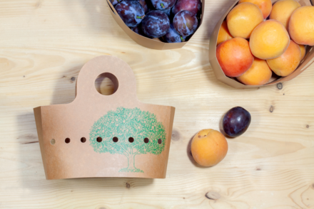 Fruit Basket in Browncolor cartonboard