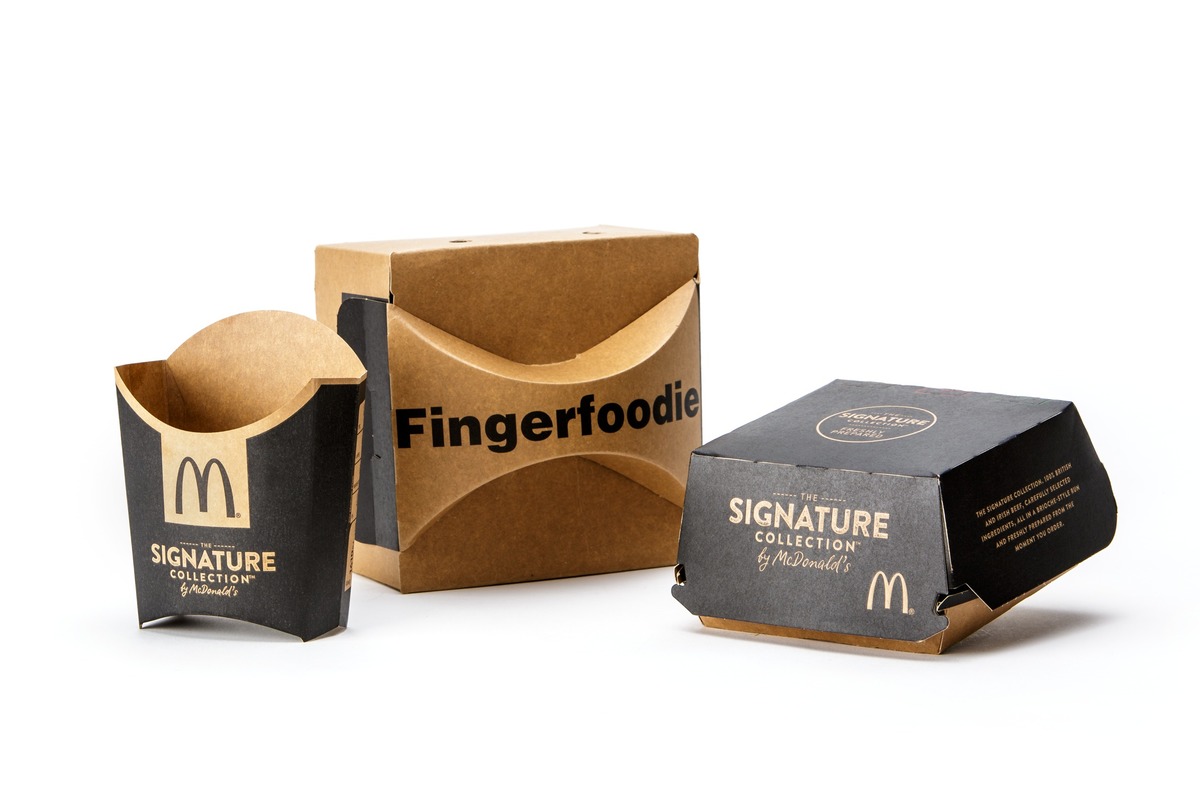 Package signature. Упаковка Макдоналдс. Перерабатываемая упаковка. Крафт картон. Упаковка макдональдс Минимализм.